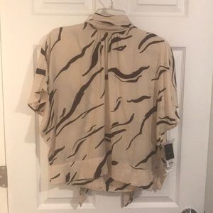 Nine West animal print blouse